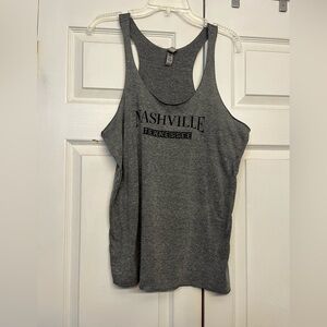 Next Level Apparel Gray Women's Nashville Tennessee Tank Top size XL